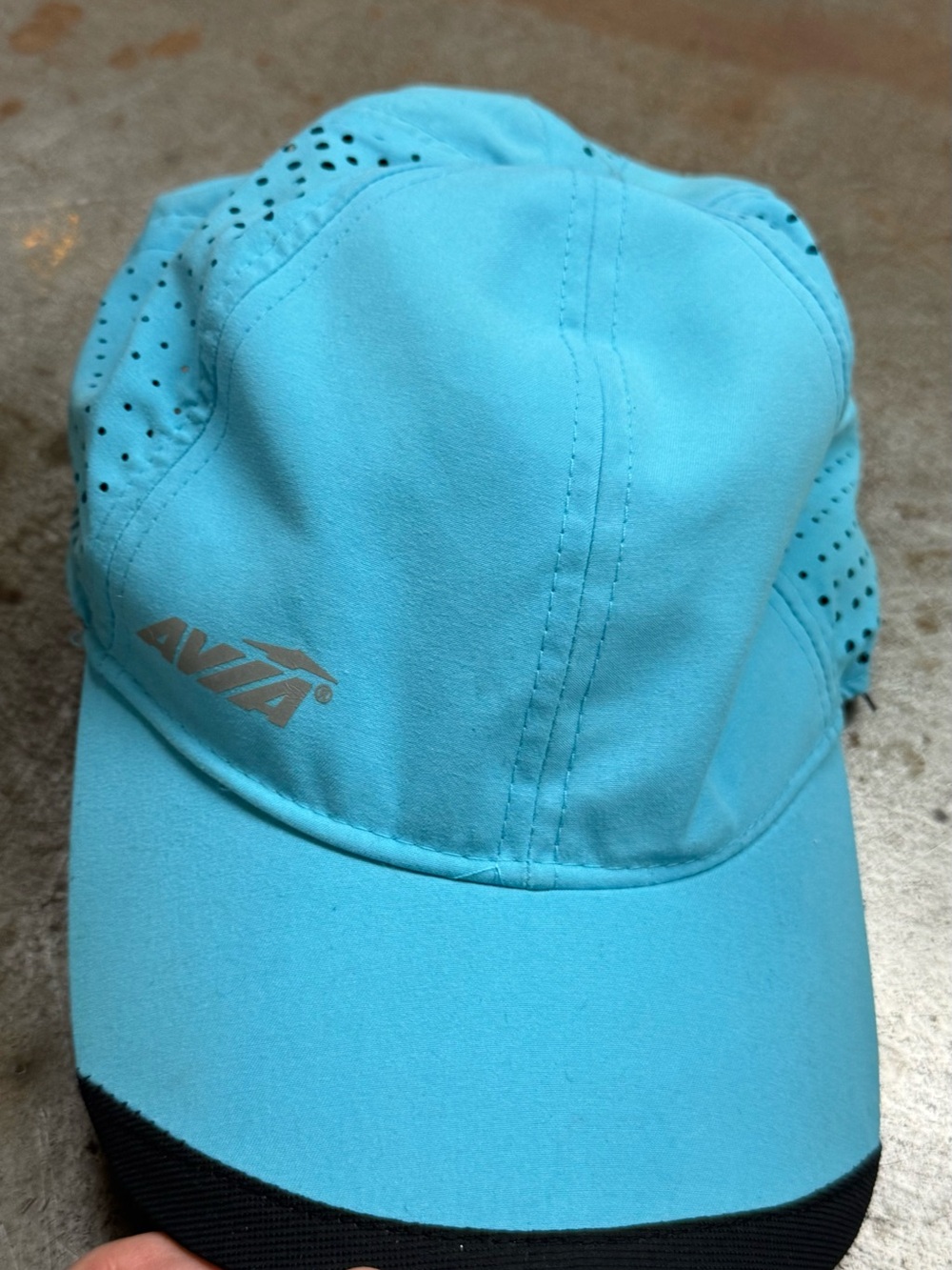 Avia Turquoise Blue Athletic Cap with Perforated Liner Simple Sporty Stylish Hat